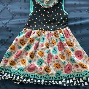 Matilda Jane Halloween Fun Dress - Black, Orange, Pink, Teal